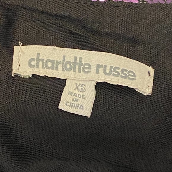 Fancy Cocktail Christmas New Year Sequins Mini Dress size XS Black Gold Purple - Picture 9 of 9